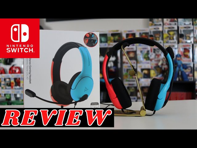 Nintendo switch PDP LVL40 Blue/Red Over the Ear Wired Gaming