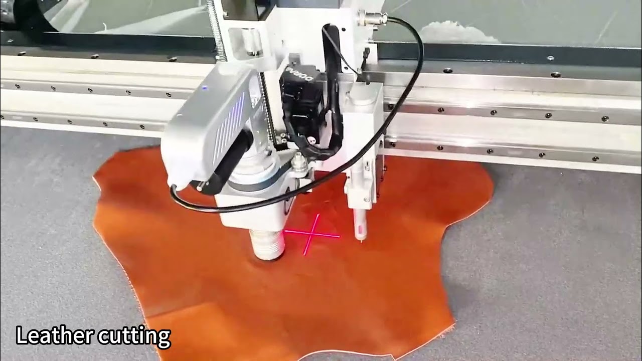 Truster cnc leather cutting machine cnc knife cutting machine for shoe making industry