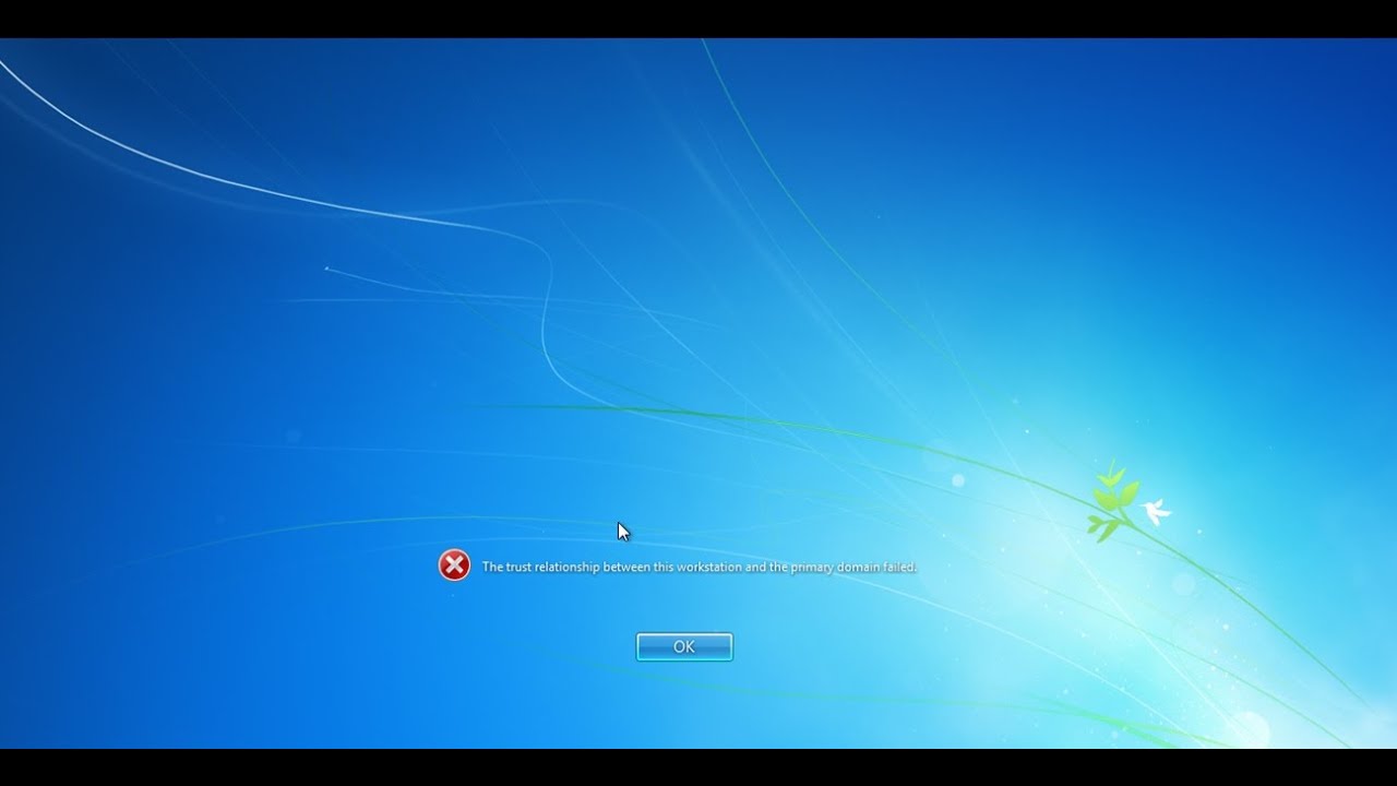 How To Fix Trust Relationship Between This Workstation And The Primary