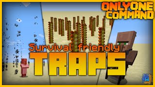 Minecraft: Traps in only one command! (1.8)