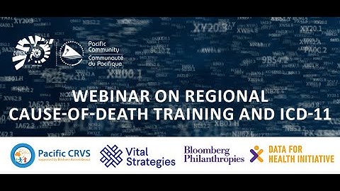 Webinar on regional cause of death training and ICD 11 | Dec 15th, 2022   Meeting Recording