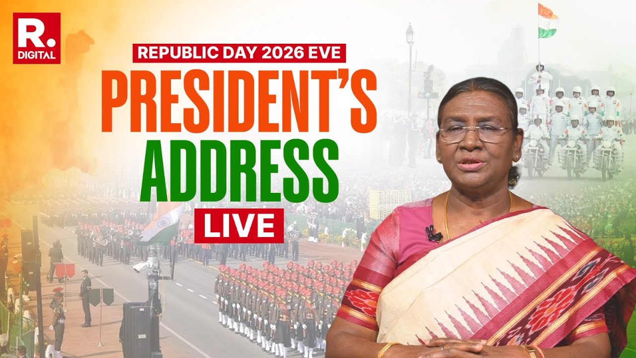 President Droupadi Murmu Addresses Nation Tonight | Republic Day 2026 LIVE