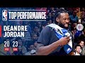 Deandre jordan puts up 20 points  23 rebounds against the cavaliers