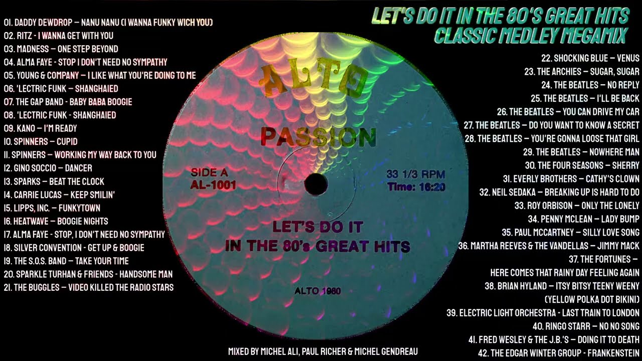 LET'S DO IT IN THE 80's GREAT HITS MEDLEY (MEGAMIX) BOOTLEG DJ
