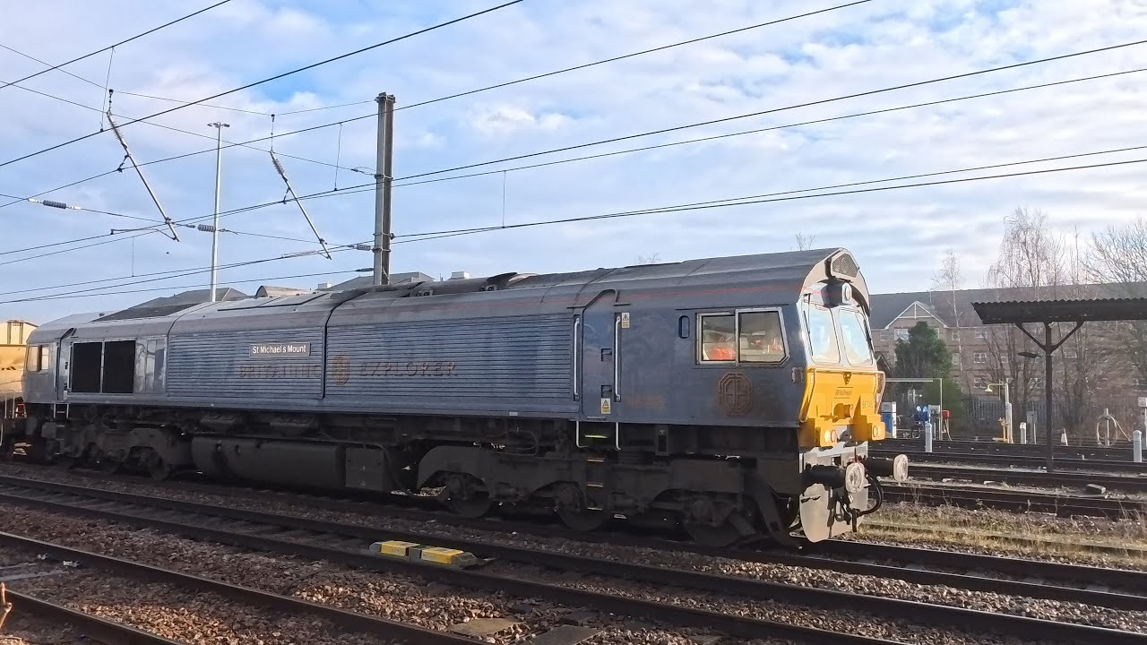 GBRf 66748 'St Michael's Mount' - 6G33 Whitemoor Yard L D C Gbrf to New Barnet 18.01.2026