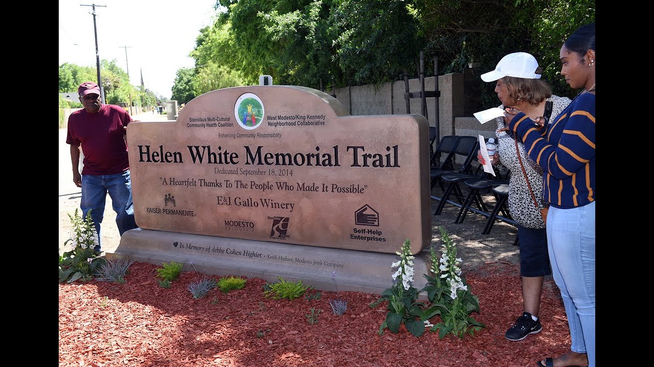 West Modesto See monument dedicated to longtime west Modesto activist - YouTube