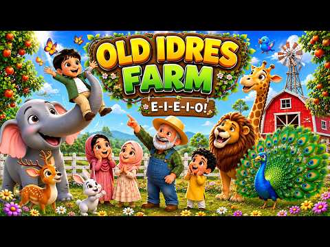 Old Idres had a farm | Muslim kids Nursery Rhymes | Islamic version of Old McDonald