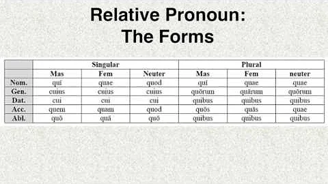 Relative Pronoun Song