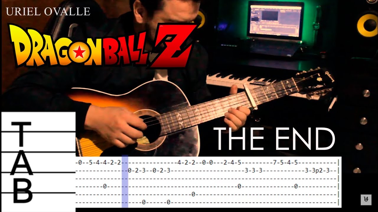TUTORIAL The End Dragon Ball Z + Guitar TABS YouTube