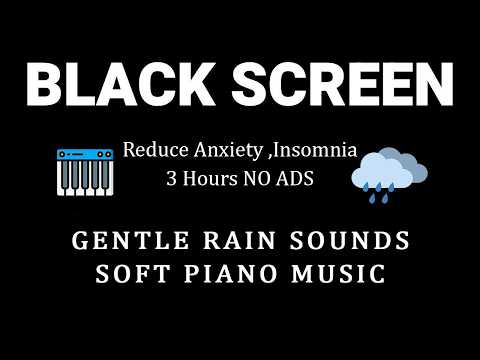 3 Hours No Mid ADS - Best Smooth Piano Rain, Relaxing Music for Focus and Better Sleep | ASMR