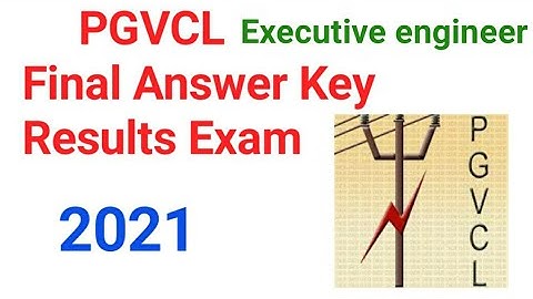 PGVCL Final Answer Key & Result of Written Exam
