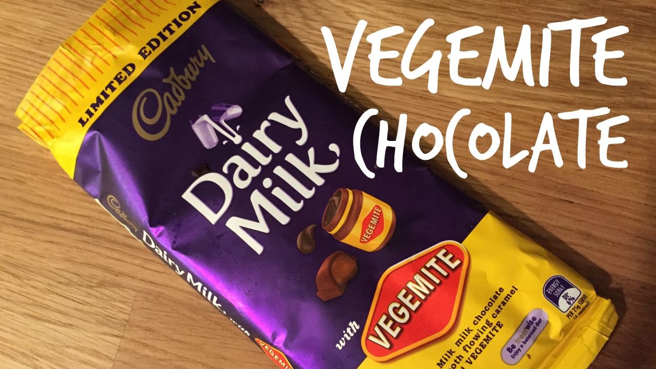 Tasting Dairy Milk Vegemite Chocolate Bar Whatcha Eating? 187 YouTube