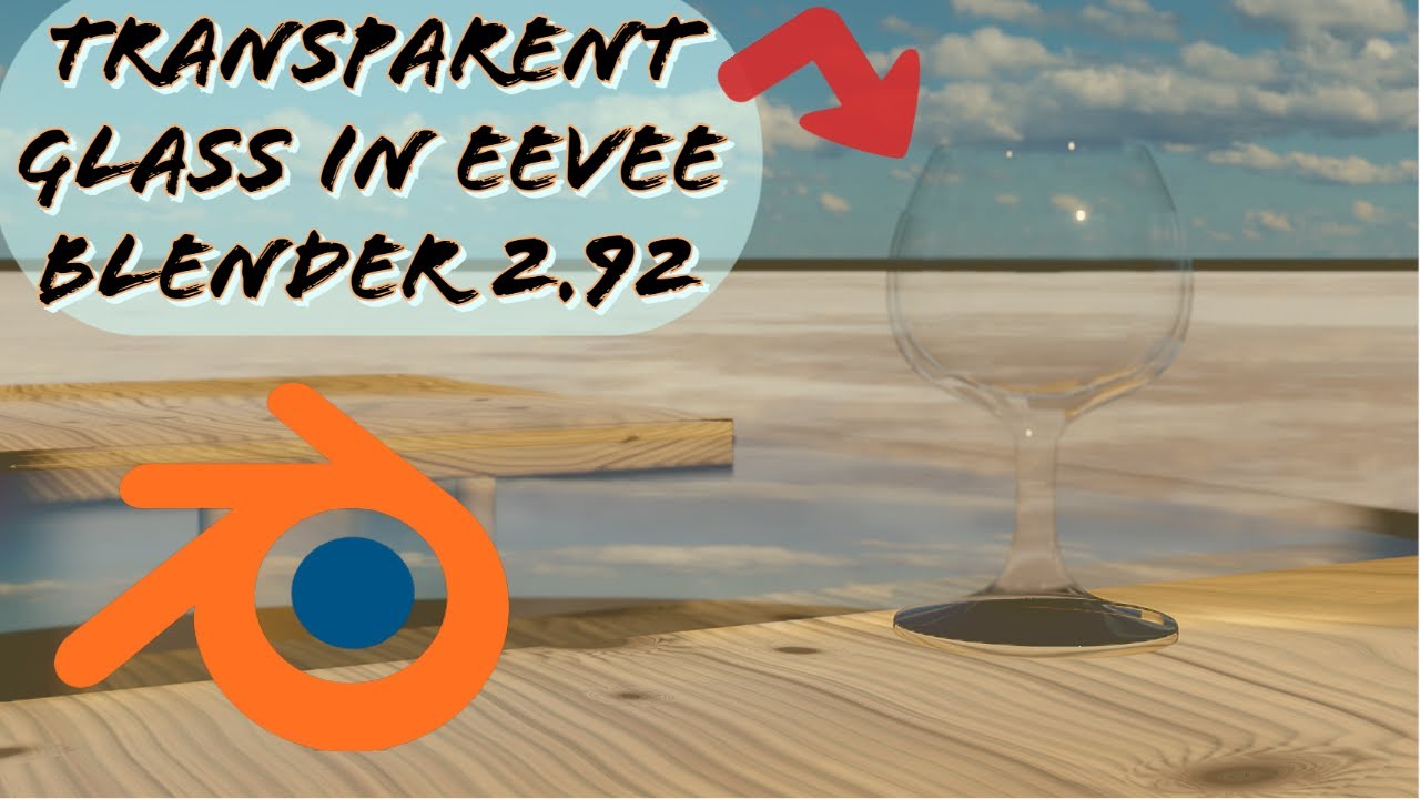 How To Make Glass In Eevee TRANSPARENT! | Blender Quick Tips - Blender ...