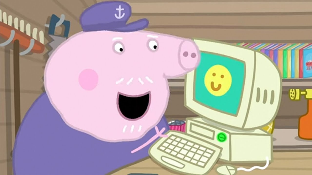 小猪佩奇 | 爺爺的電腦 | 兒童卡通片 | Peppa Pig Chinese | 动画 - YouTube