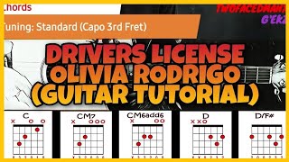 Olivia Rodrigo - Drivers License (Guitar Tutorial)