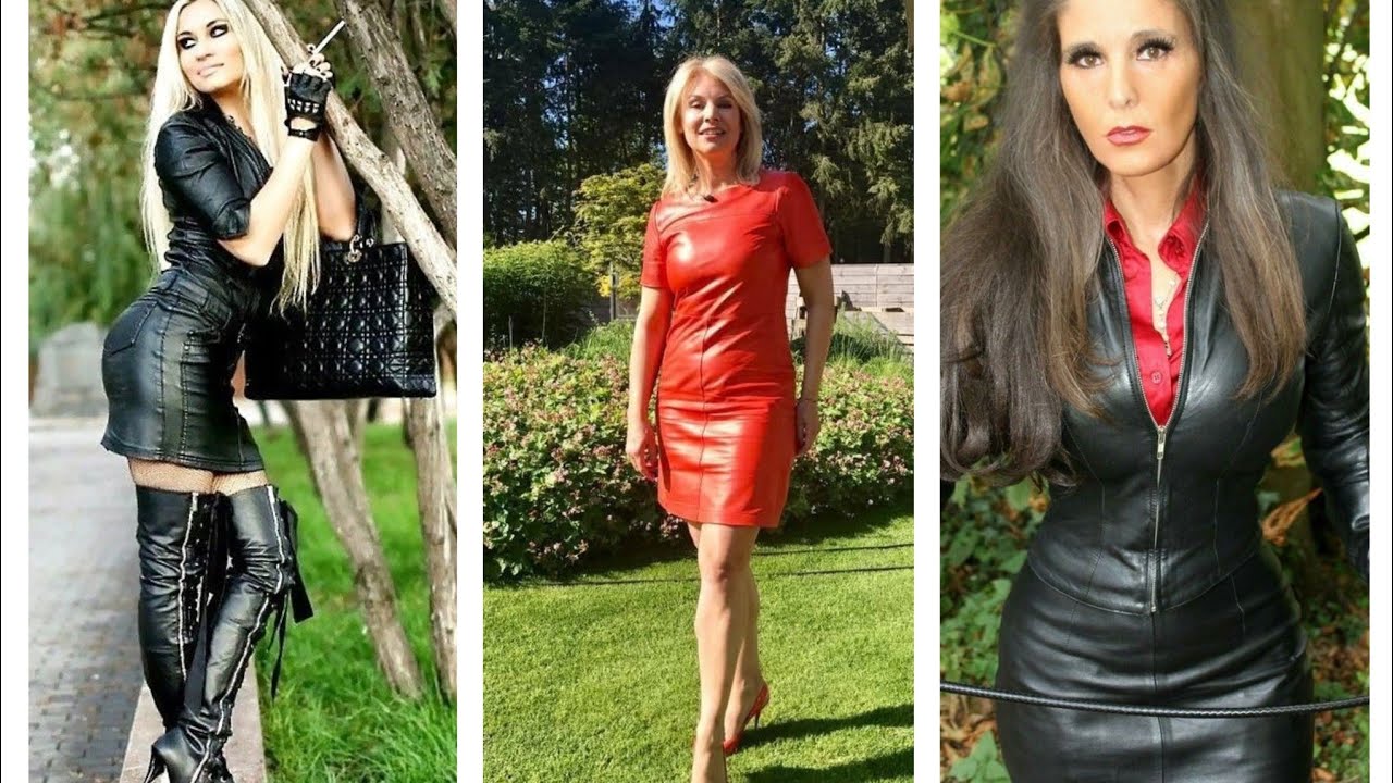 Street style and incredible collection of office wear leather dress designs ideas