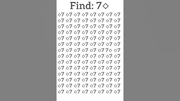 Can you find that optically hidden  7◇ within 7 sec. #opticalillusion #hidden #spot #puzzle #juegos