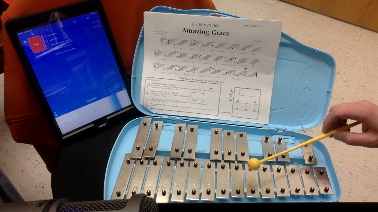 Amazing Grace play along on Xylophone YouTube