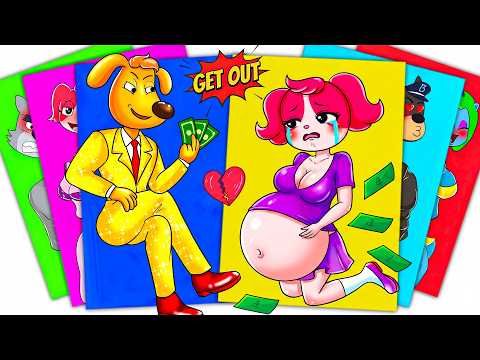 😱 GET OUT! Sheriff Labrador Kicks Pregnant PAPILLON Out of the House! | Sticker Book DIY