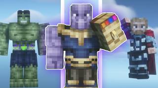 The MOST POWERFUL THANOS MOD for Minecraft!! (Fisk's Superheroes) screenshot 3