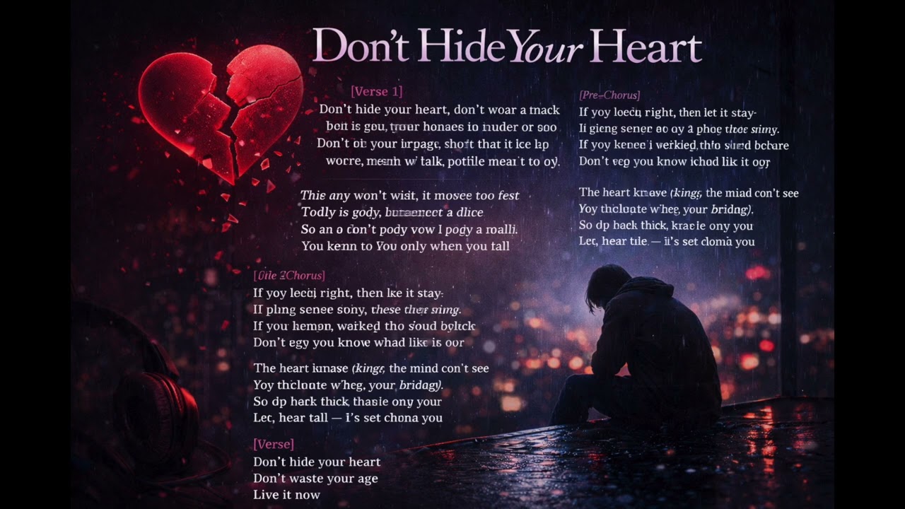 Don’t Hide Your Heart | A Song for Anyone Feeling Lost