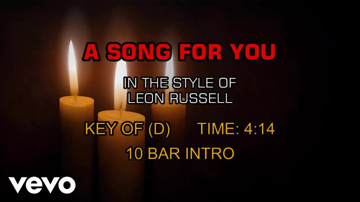 A Song for You Instrumental version - Instrumental performance video thumbnail