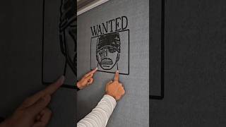 One Piece Roronoa Zoro Wanted poster two hands drawing #onepiece #roronoazoro #onepieceedit #anime