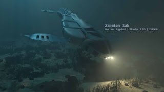 Blender Sci-Fi: modeling a submarine (timelapse)