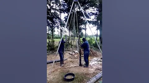 Digging A Well With Water4's Manual Drilling Method