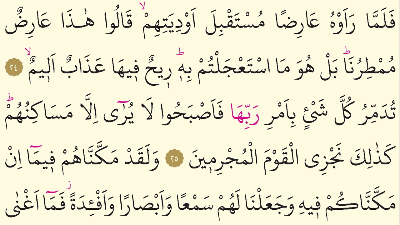 46- Surah Al-Ahqaf - Maher Al Muaiqly - Arabic translation HD