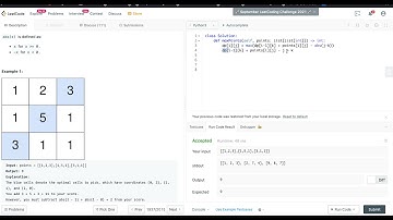 LeetCode 1937. Maximum NUmber of Points with Cost