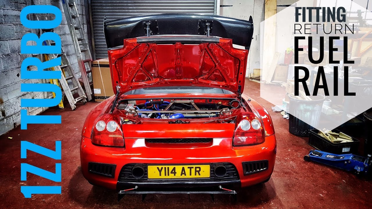 Homemade Return fuel rail 1zz turbo mr2 spyder YouTube