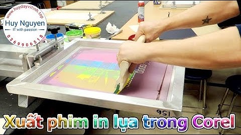 Xuất phim in lụa trong Corel