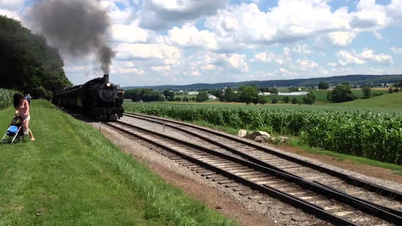 Strasburg Rail Road, June 29, 2013 - #89 Meets #475 at Groff's Grove/Cherry Hill