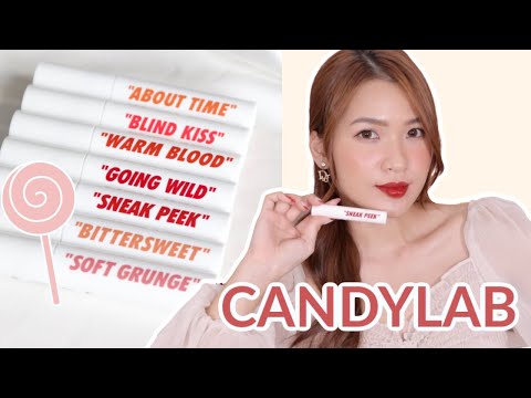 Candy Lab Bảng Màu - CANDYLAB (update màu 10-12) Creampop The Velvet Lip Color | SWATCH & REVIEW