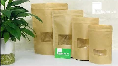 Cung Cấp Sỉ Và Lẻ Túi Zipper Giấy Kraft Có Cửa Sổ Tại Tp.HCM - Túi Zipper Việt