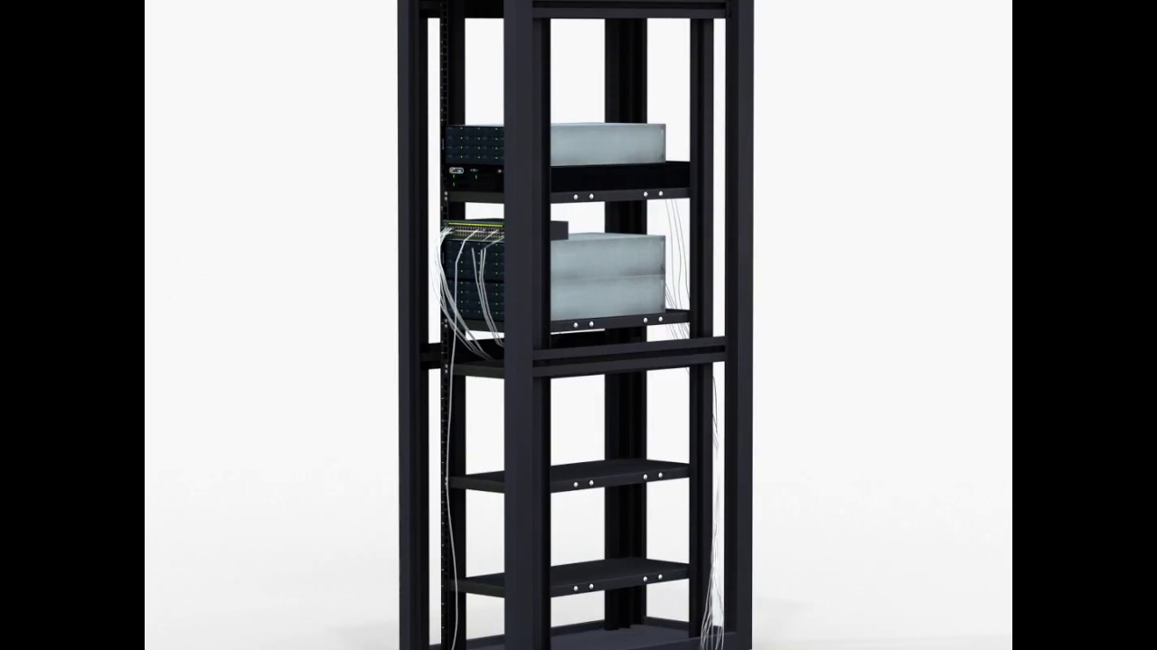 Server Rack C 3D Model by Tomoplace
