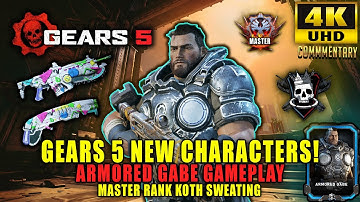 "Best Randoms Ever..." - Gears 5 NEW CHARACTERS - Armored Gabe Gameplay - Master Rank KOTH
