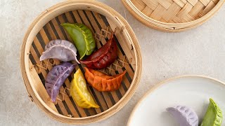 How to Make Rainbow Dumplings | Colourful and Natural Dumpling Wrappers