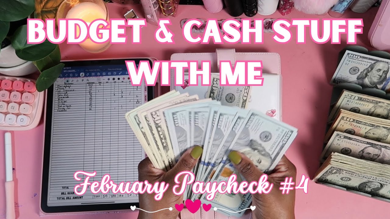 Low Income Budget & Cash Stuff With Me 4th Paycheck | February 2026 #cashenvelopesystem #budgets 