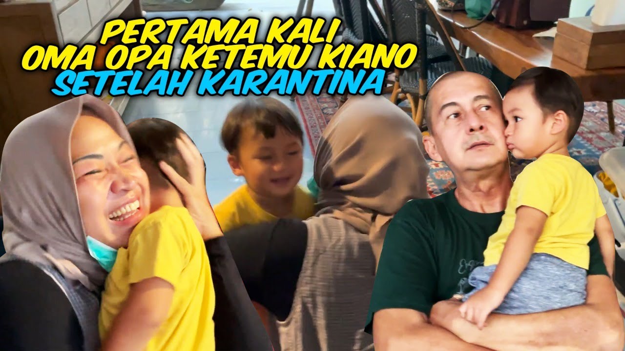 SETELAH SEKIAN LAMA AKHIRNYA KIANO KETEMU OMA OPA !!!