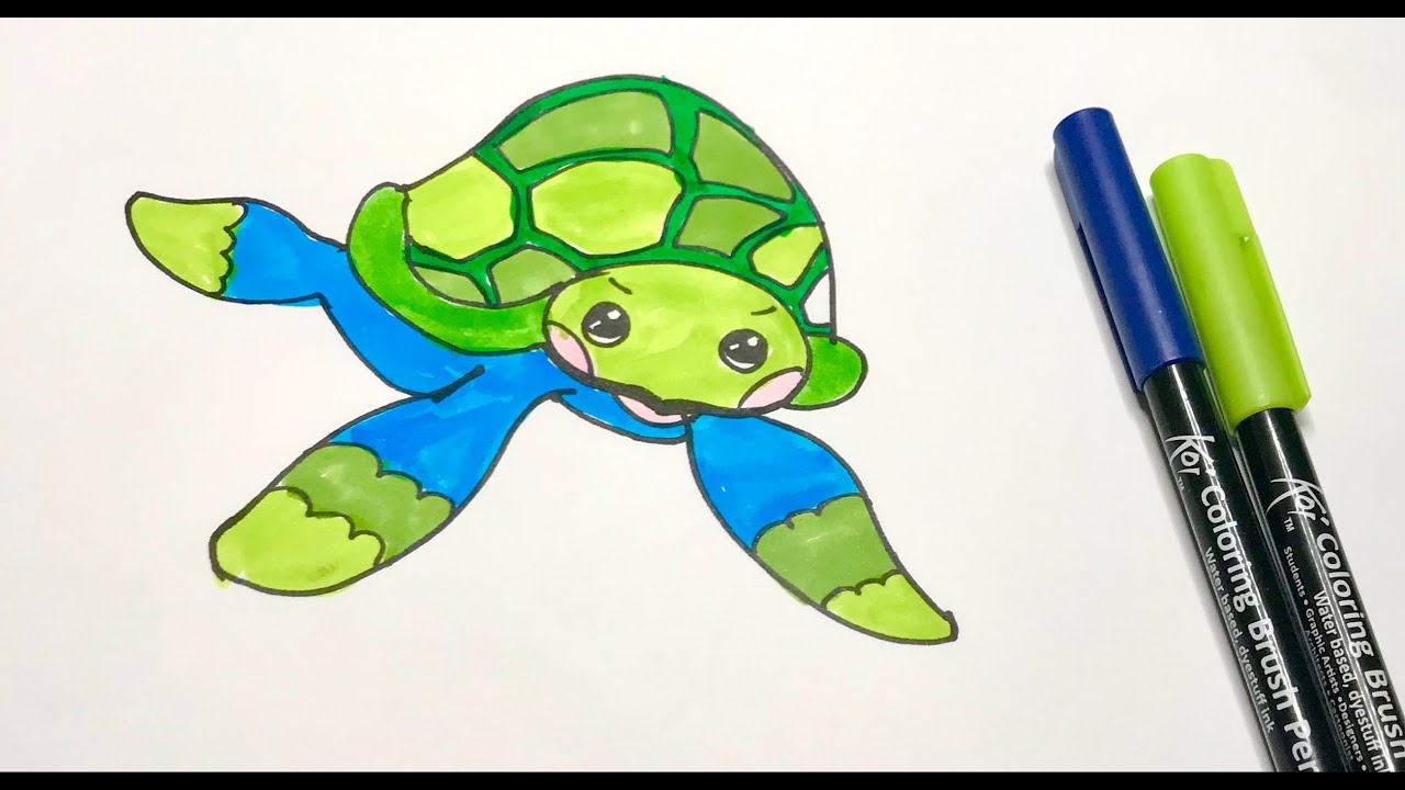 Schildkröte malen zeichnen für Kinder einfach Schritt für Schritt Schildkröte malen zeichnen für Kinder einfach Schritt für Schritt