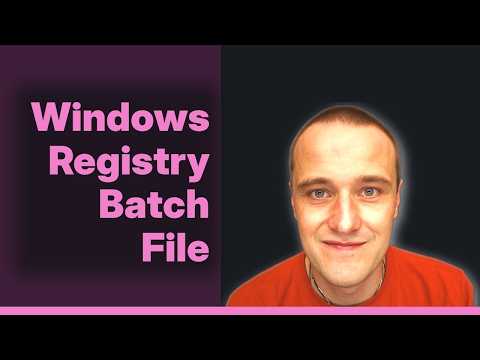 Add registry key via batchfile
