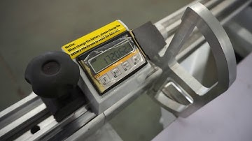 Test video of Big ruler digital readout device in SOSN panel saw (2)