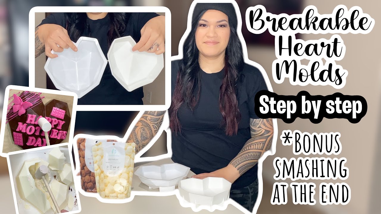 Breakable Heart Mold, How to remove different heart molds, Step by step