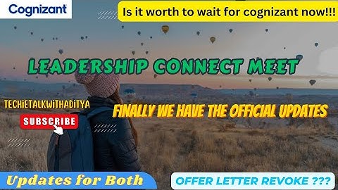 Cognizant Onboarding update |  Leader meet| 6th July | Again delay | will they revoke offer 😡