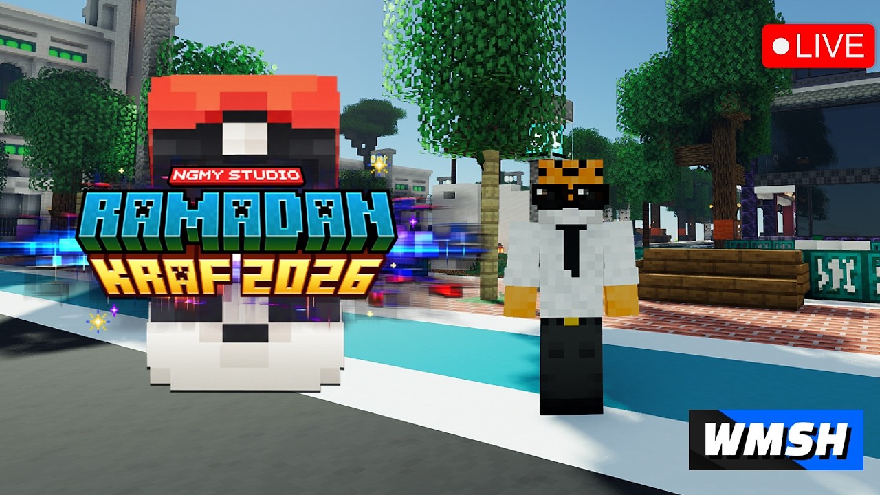 Minecraft RamadanKraf 2026 by NGMY day 6 cari kerja