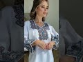 Біла лляна блуза з яскравою вишивкою вишиванка вишиванки Ootd 
