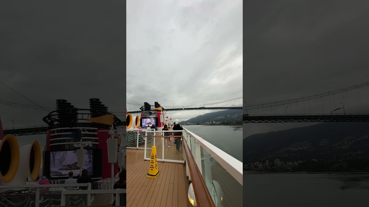 Sailing Under the Lions Gate Bridge One Last Time! 🥹🚢🇨🇦 #Shorts