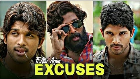 Excuses(Ap dhillon)ft.Allu arjun edit🔥||Allu arjun mass up whatsApp status||